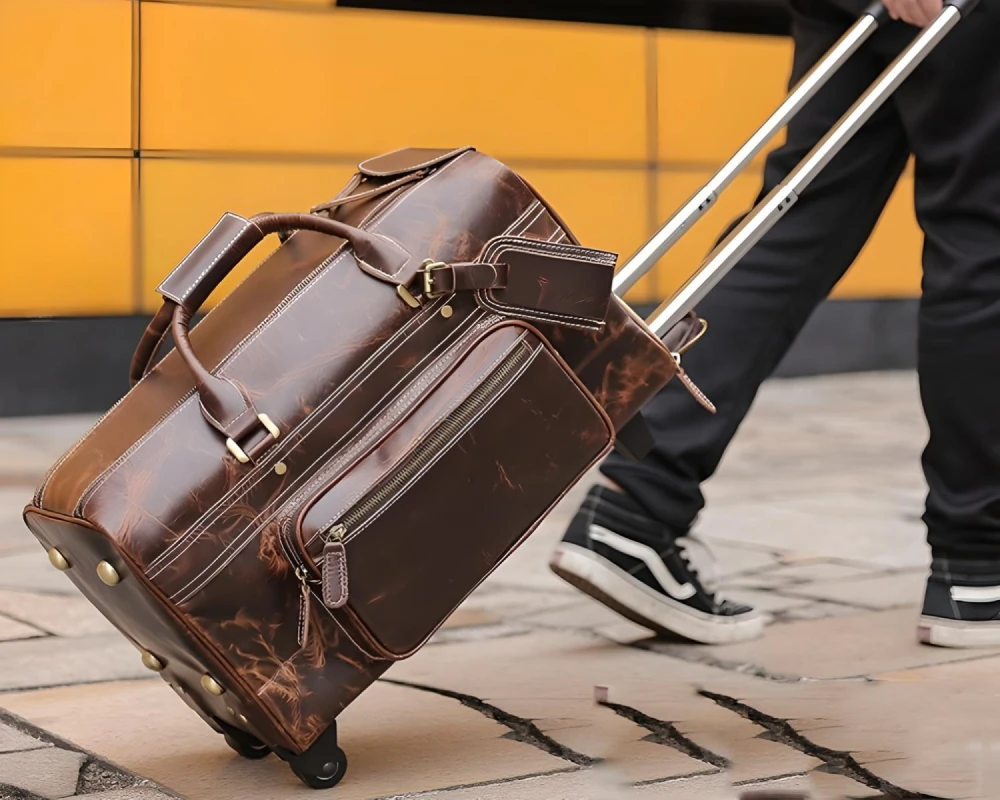 leather carry on travel bags