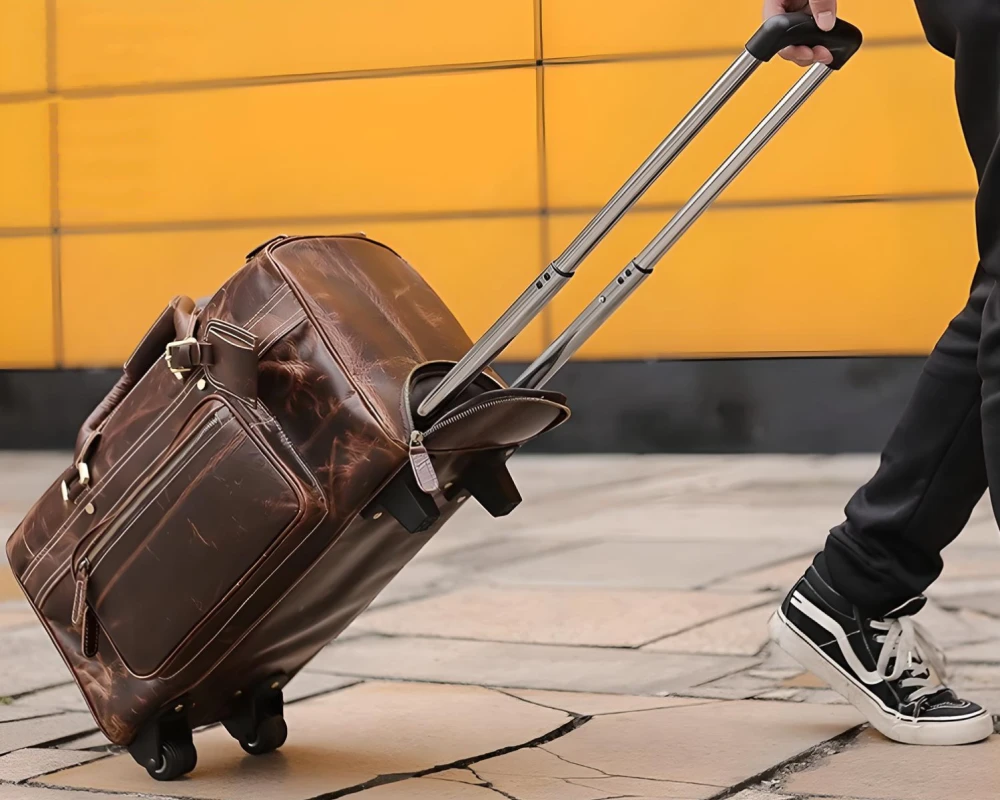 leather carry on luggage